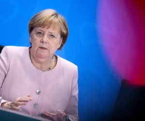 06 June 2019, Berlin: German Chancellor Angela Merkel attends a press conference after the meeting of the Federal Chancellor and the heads of governments of the federal states. Photo: Bernd von Jutrczenka/dpa