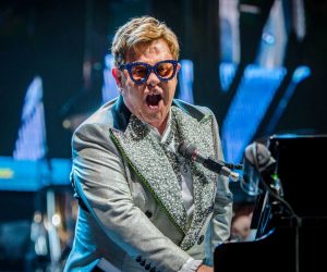 epa07635687 British singer-sonwriter Elton John performs on stage at the Ziggo Dome in Amsterdam, the Netherlands, 08 June 2019, as part of his 'Farewell Yellow Brick Road' Tour.  EPA/FERRY DAMMAN