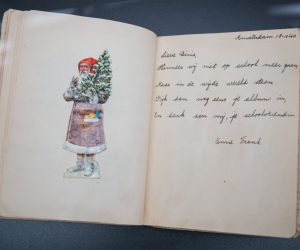 11 June 2019, Hessen, Frankfurt_Main: A general view of a poetry album to which Anne Frank contributed, which will be seen on display at an exhibition commemorating the 90th birthday of the German-born Dutch-Jewish diarist, who died aged 15 in 1945 at the Bergen-Belsen concentration camp during the Holocaust. The exhibition is scheduled to launch on 12 June. Photo: Andreas Arnold/dpa