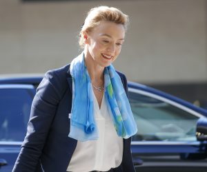 epa07655028 Croatian Foreign Minister Marija Pejcinovic Buric arrives for the General Affairs Council (GAC) in Luxembourg, 18 June 2019. The council will hold a policy debate on the next multiannual financial framework (MFF) and ministers will prepare for the European Council meeting scheduled for 20-21 June 2019.  EPA/JULIEN WARNAND