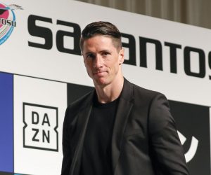 epa07667452 Spanish soccer player Fernando Torres of Japanese club Sagan Tosu leaves the podium after announcing his retirement from professional soccer during a press conference in Tokyo, Japan, 23 June 2019. Torres said his last match will be against the Vissel Kobe, with Spanish soccer legend Andres Iniesta in the team, on 23 August 2019, to end his professional soccer career of 18 years.  EPA/KIMIMASA MAYAMA