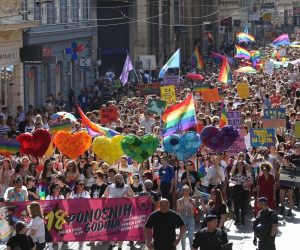 08.06.2019., Zagreb - 18. Povorka ponosa LGBTIQ osoba i obitelji Zagreb Pride 2019. pod sloganom "Osamnaest ponosnih godina". Photo: Slavko Midzor/PIXSELL