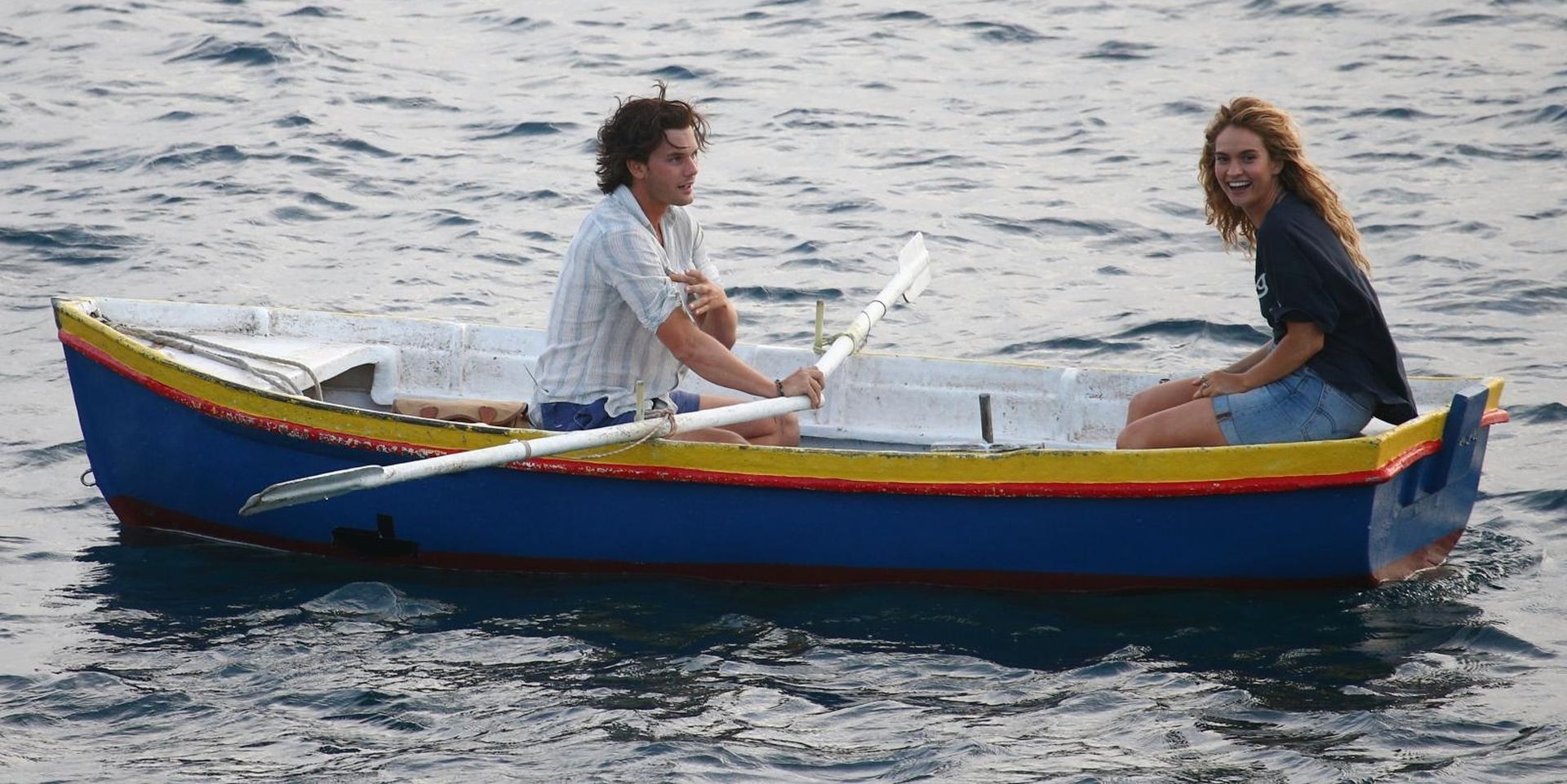 12.09.2017, otok Vis - Zapocelo je snimanje hollywoodskog filma Mamma Mia 2. Snimanje scene na moru. Photo: Zeljko Lukunic/PIXSELL