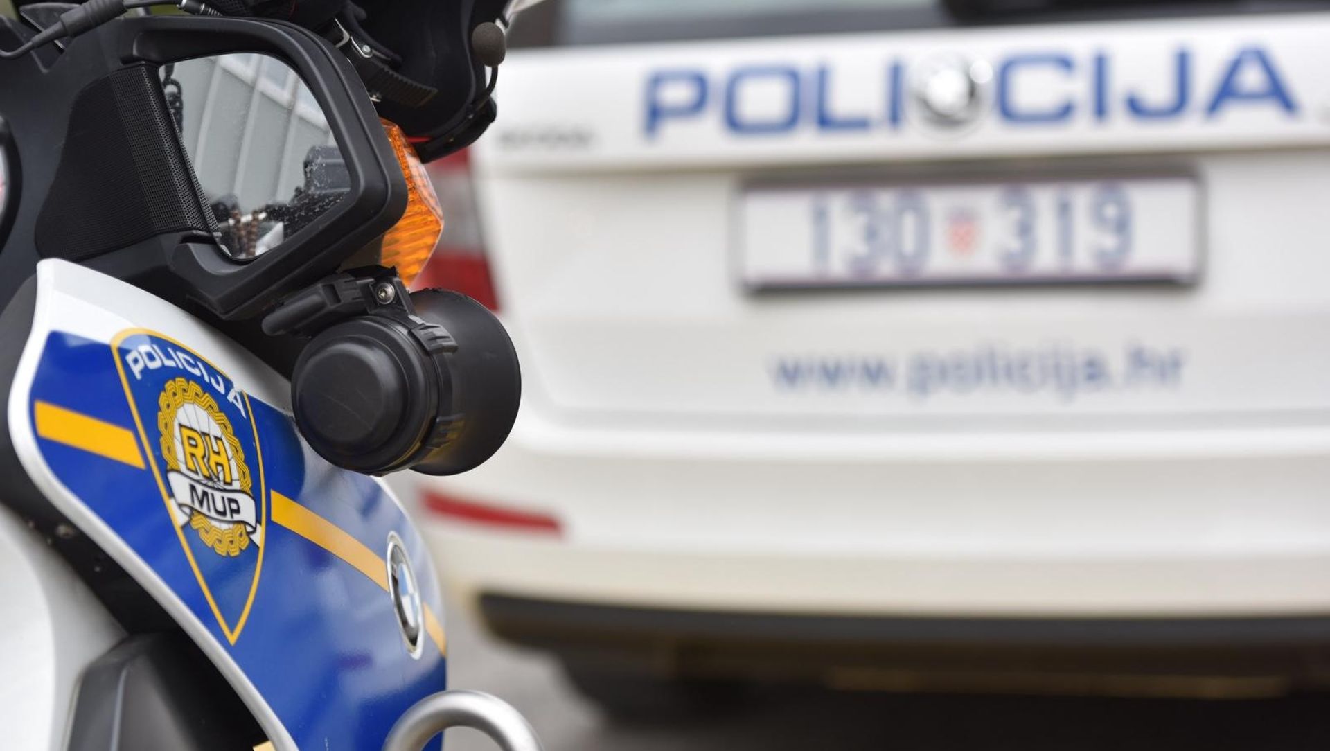 20.03.2017., Sibenik -
Policijske oznake na sluzbenim vozilima.
Photo: Hrvoje Jelavic/PIXSELL