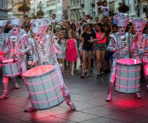 26.06.2019., Rijeka - Festival Tobogan otvoren je nastupom  “Spark!”  bubnjara, britanske organizacije World Beaters na Rijeckom Korzu. Photo: Nel Pavletic/PIXSELL
