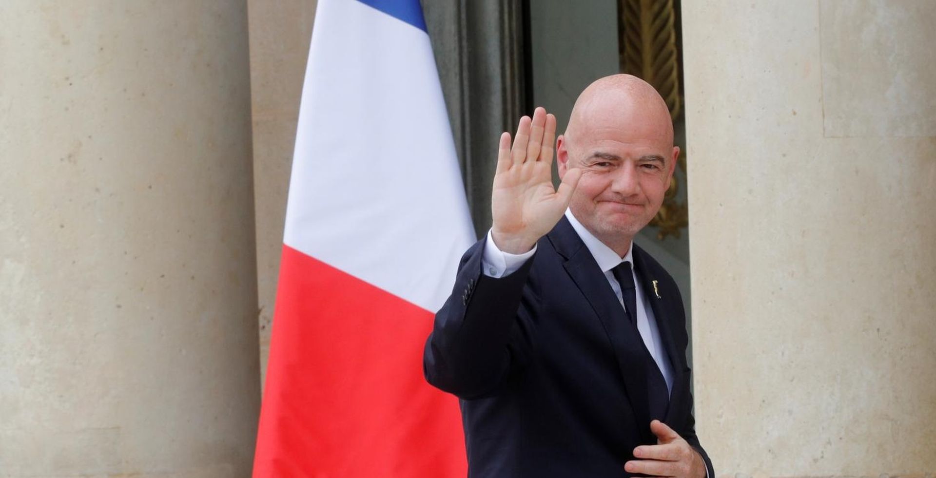 FIFA President Gianni Infantino arrives for a meeting at the Elysee Palace in Paris FIFA President Gianni Infantino arrives for a meeting at the Elysee Palace in Paris, France, June 4, 2019.  REUTERS/Philippe Wojazer PHILIPPE WOJAZER