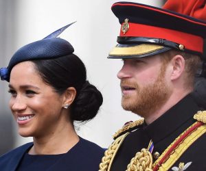 epa07634539 (R-L) Britain's Harry and Meghan, Duke and Duchess of Sussex ride in a carriage during the Trooping of the Colour Queen's birthday parade, in central London, Britain, 08 June 2019. The annual official Queen's birthday parade is more popularly known as Trooping the Colour when the Queen's colour is 'trooped' in front of Her Majesty and all the Royal Colonels.  EPA/NEIL HALL