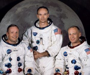 epa07672252 An undated handout photo made available by the National Aeronautics and Space Administration (NASA) shows the 'Apollo 11 lunar landing mission crew with (L-R) mission commander Neil A. Armstrong, command module pilot Michael Collins and lunar module pilot Edwin E. Aldrin Jr. posing in their space suits (issued 25 June 2019).
The year 2019 marks the 50th anniversary of the first moon landing, an event seen as the peak of the United States' space program of the 1960s which put an end to the so-called 'Race to Space' between the Cold War rivals the US and the Soviet Union, that once was triggered by the USSR's 04 October 1957 launch of the 'Sputnik 1' satellite. NASA astronaut Neil Armstrong made history when he stepped out of the Apollo 11's 'Eagle' landing module on 21 July 1969 and left the first human footprints on the moon.  EPA/NASA HANDOUT  ATTENTION: For the full PHOTO ESSAY text please see Advisory Notice epa07672247 HANDOUT EDITORIAL USE ONLY/NO SALES