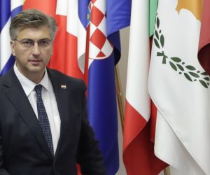epa07686985 Croatian Prime Minister Andrej Plenkovic during a Special European Council in Brussels, Belgium, 01 July 2019. Heads of states or governments from the EU are continuing discussions on the possible candidates for the heads of EU institutions, namely European Council President, President of the European Commission, High Representative of the Union for Foreign Affairs and Security Policy (Foreign Policy Chief), and President of the European Central Bank.  EPA/OLIVIER HOSLET