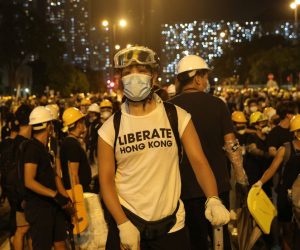 epa07716456 Anti-extradition bill protesters gather during a rally in Shatin, Hong Kong, China, 14 July 2019. Spurred by the momentum of the anti-extradition movement, the protesters are demanding the complete withdrawal of the extradition bill, which would have allowed the transfer of fugitives to mainland China, and unconditional release of all arrested protesters among other demands.  EPA/JEROME FAVRE