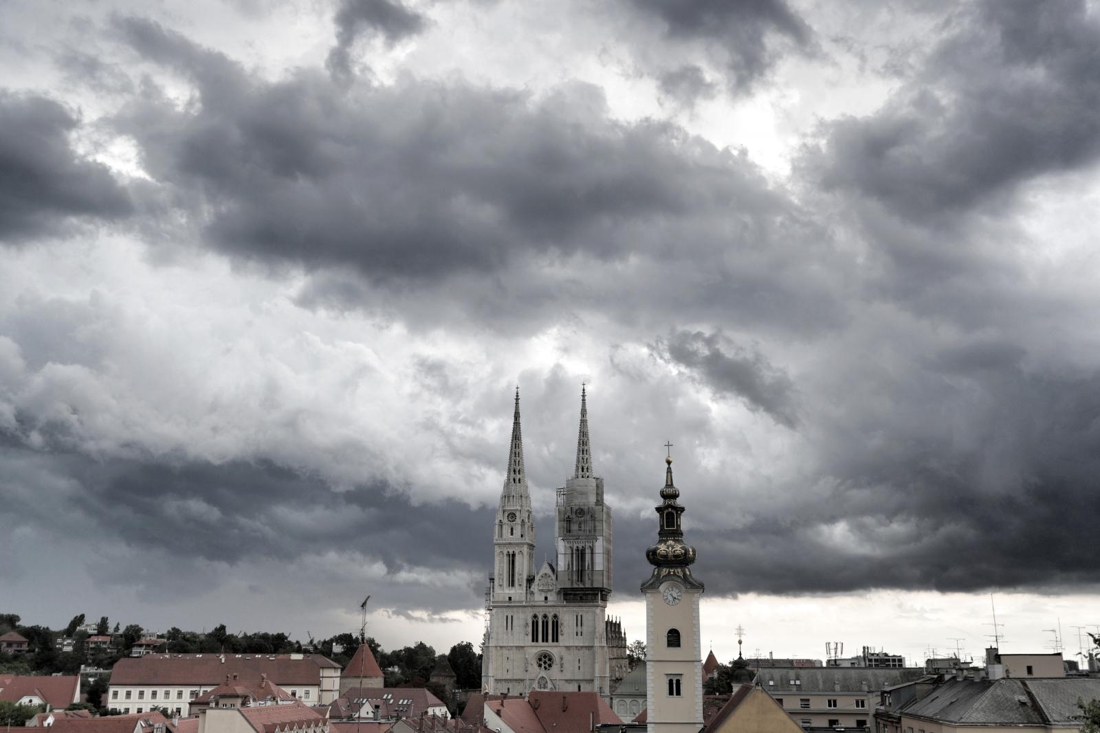 07.07.2019., Zagreb - Olujni oblaci nad Zagrebom. Photo: Davor Puklavec/PIXSELL