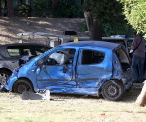 07.07.2019., Split - Na krizanju Vukovarske i Dubrovacke ulice sudarila su se cetiri osobna automobila pri cemu je smrtno stradala pjesakinja, a nekoliko osoba je ozlijedjeno. Photo: Ivo Cagalj/PIXSELL