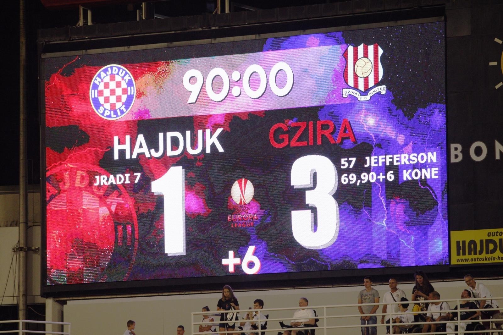 18.07.2019.,Split - Utakmica 1. pretkola Europske lige na Poljudu . HNK Hajduk - FC Gzira United. . Photo: Ivo Cagalj/PIXSELL