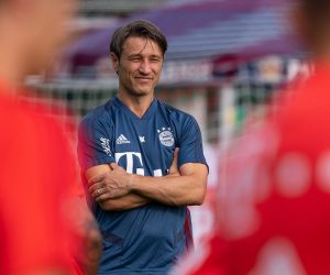 06 August 2019, Bavaria, Rottach-Egern: Bayern Munich manager Niko Kovac leads a training session for the team during a training camp. Photo: Sven Hoppe/dpa