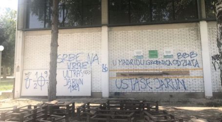 Sramotni grafiti na školi usred Zagreba: “Ustaše Jarun” i “Srbe na Vrbe”