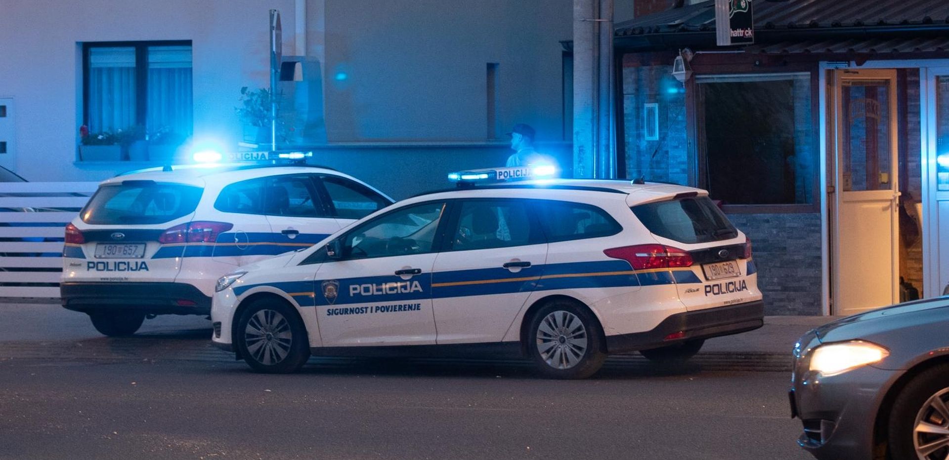 06.07.2019., Zagreb - Policija osigurava mjesto pucnjave u Juznoj ulici u zagrebackoj Dubravi.
Photo: Davor Puklavec/PIXSELL