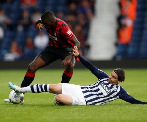 Pre Season Friendly - West Bromwich Albion v AFC Bournemouth Soccer Football - Pre Season Friendly - West Bromwich Albion v AFC Bournemouth - The Hawthorns, West Bromwich, Britain - July 26, 2019   West Brom's Filip Krovinovic in action with AFC Bournemouth's Nnamdi Ofoborh   Action Images via Reuters/Matthew Childs MATTHEW CHILDS