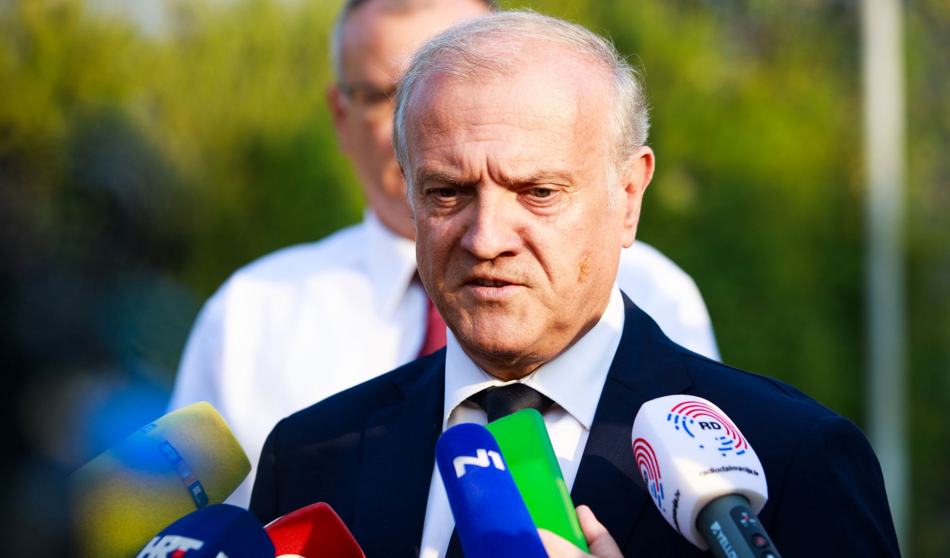 29.08.2019., Split - Ministar pravosuđa Dražen Bošnjaković posjetio je zatvor u Splitu te je dao izjavu za medije.
foto HINA/ Mario STRMOTIĆ