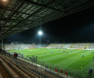 12.10.2018., Rujevica, Rijeka - Liga nacija, Hrvatska - Engleska. Prazne tribine Photo: Luka Stanzl/PIXSELL