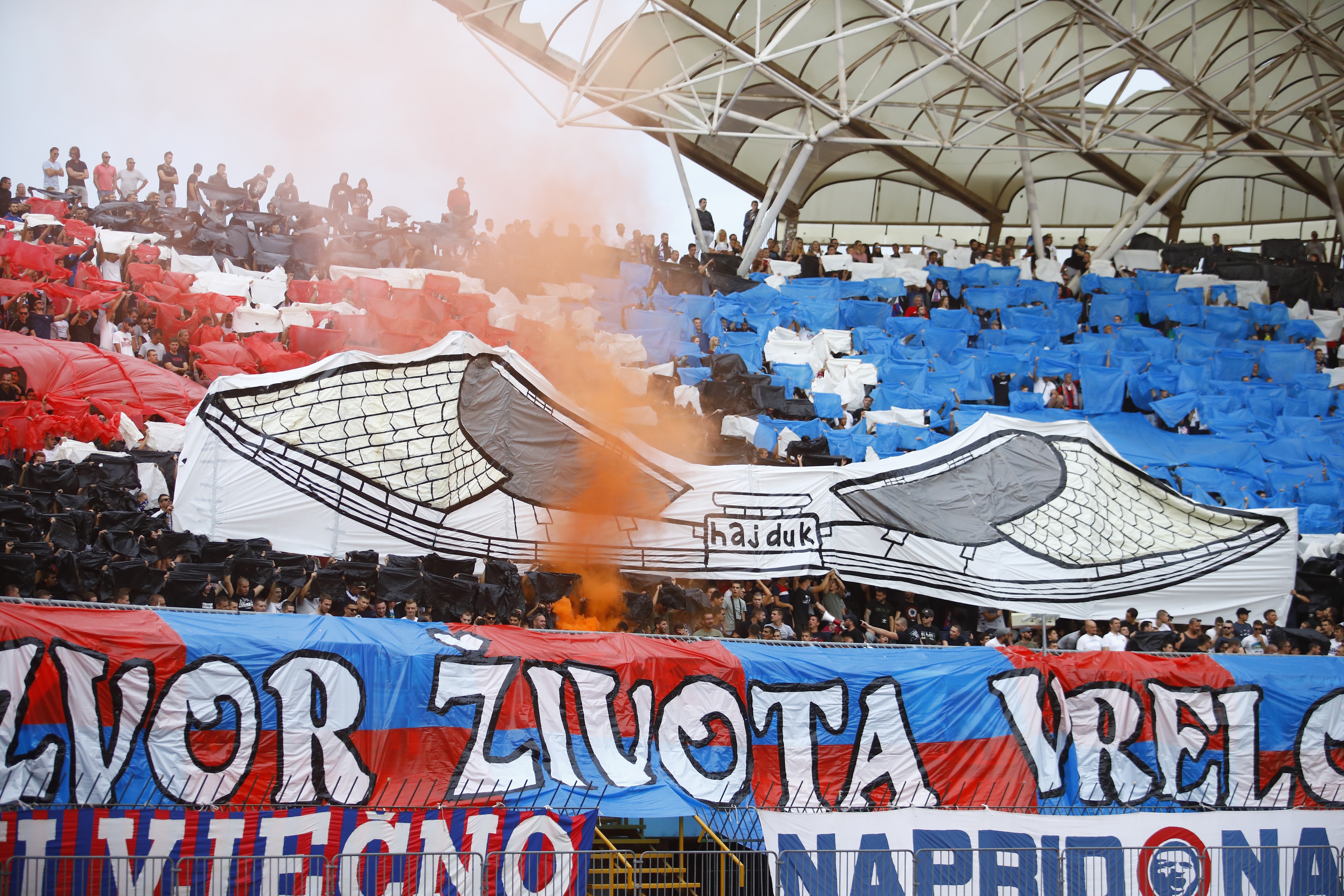 22.09.2019., stadion Poljud, Split - Hrvatski Telekom Prva liga, 9. kolo, HNK Hajduk - NK Inter Zapresic.

Photo: Milan Sabic/PIXSELL