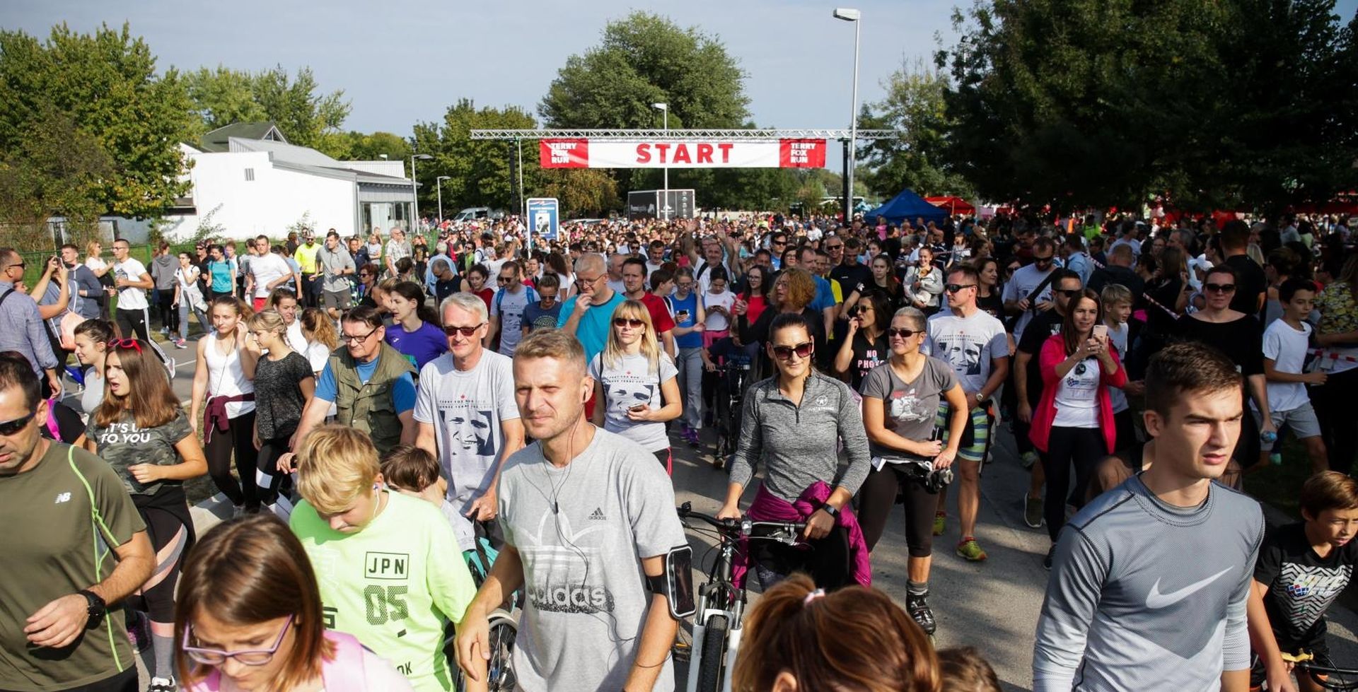 Zagreb: Humanitarna utrka Terry Fox Run na Jarunu 23.09.2018., Zagreb - Humanitarna utrka Terry Fox Run na Jarunu. Photo: Filip Kos/PIXSELL