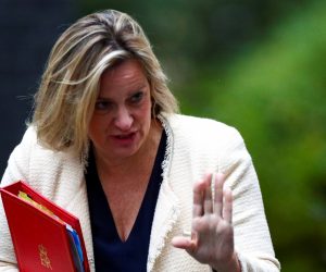 Cabinet meeting in Downing Street, London Britain's Secretary of State for Work and Pensions Amber Rudd is seen outside Downing Street in London, Britain, September 4, 2019. REUTERS/Hannah McKay HANNAH MCKAY