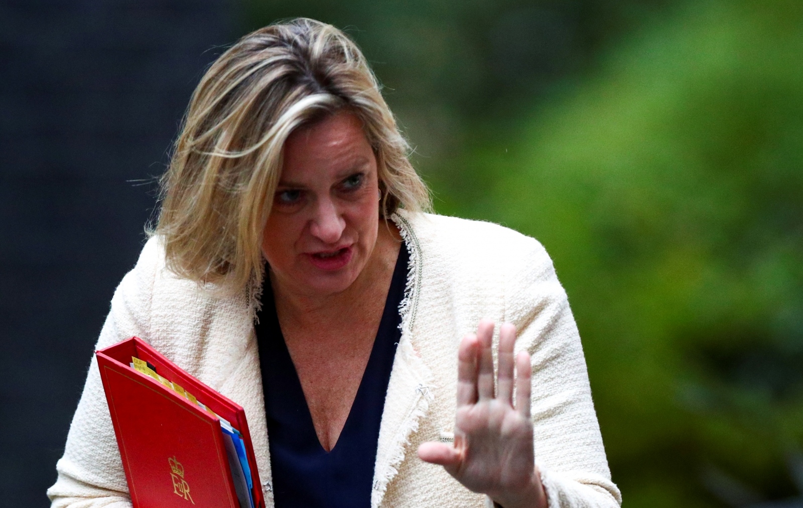 Cabinet meeting in Downing Street, London Britain's Secretary of State for Work and Pensions Amber Rudd is seen outside Downing Street in London, Britain, September 4, 2019. REUTERS/Hannah McKay HANNAH MCKAY