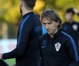 07.10.2019.,Omis - Hrvatska reprezentacija odradila trening u Omisu. Luka Modric Photo: Ivo Cagalj/PIXSELL