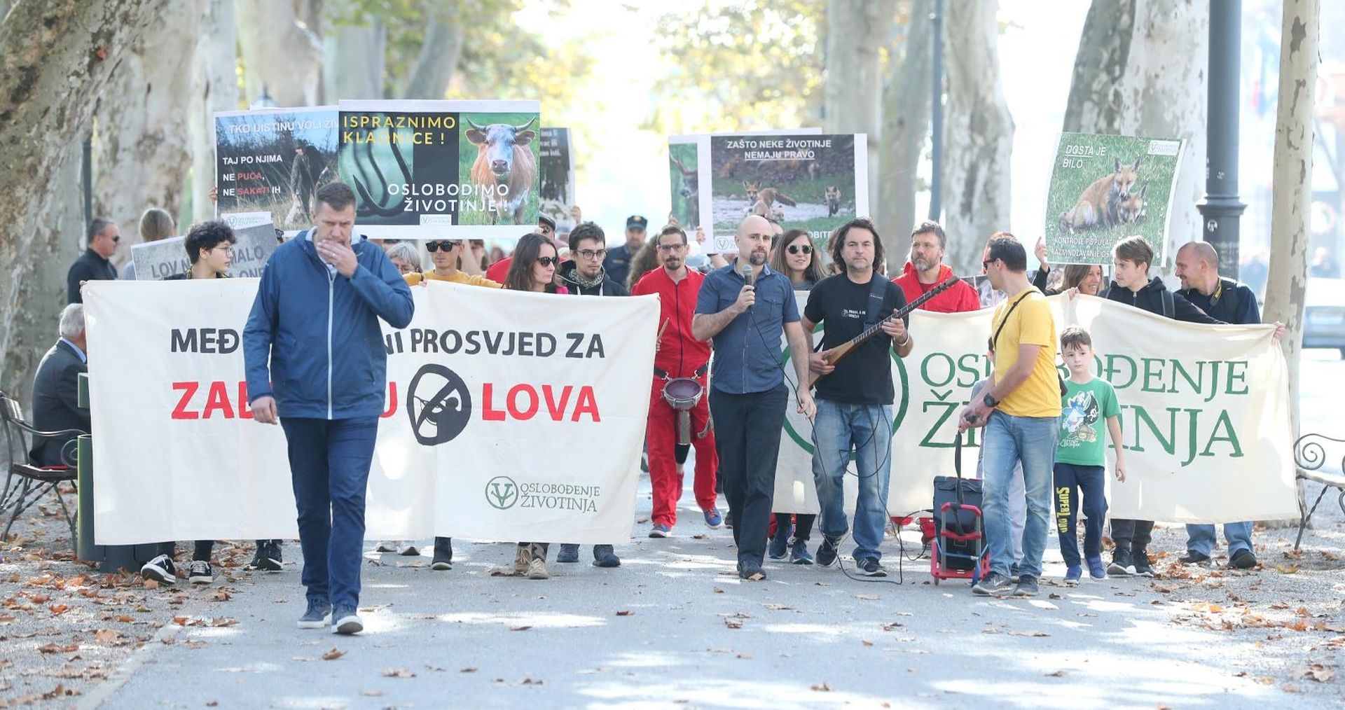 26.10.2019., Zagreb - 2. medjunarodni prosvjed za zabranu lova. Photo: Sanjin Strukic/PIXSELL