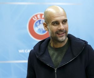 epa07989176 Pep Guardiola, coach of the Manchester City FC, leaves the meeting after the 2019 UEFA Elite Club Coaches Forum, at the UEFA headquarters in Nyon, Switzerland, 11 November 2019.  EPA/SALVATORE DI NOLFI