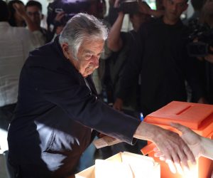 epa08021802 Uruguayan former president Jose Mujica casts his ballot at a polling station in Montevideo, Uruguay, 24 November 2019. Uruguay holds the second round of the presidential elections.  EPA/Federico Anfitti