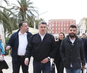 02.11.2019.,Split- Predsjednicki kandidat Zoran Milanovic danas boravi u Splitu.
Photo: Ivo Cagalj/PIXSELL