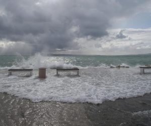 13.11.2019.,Split - Olujno jugo i veliki valovi na Zenti.
Photo:Ivo Cagalj/PIXSELL