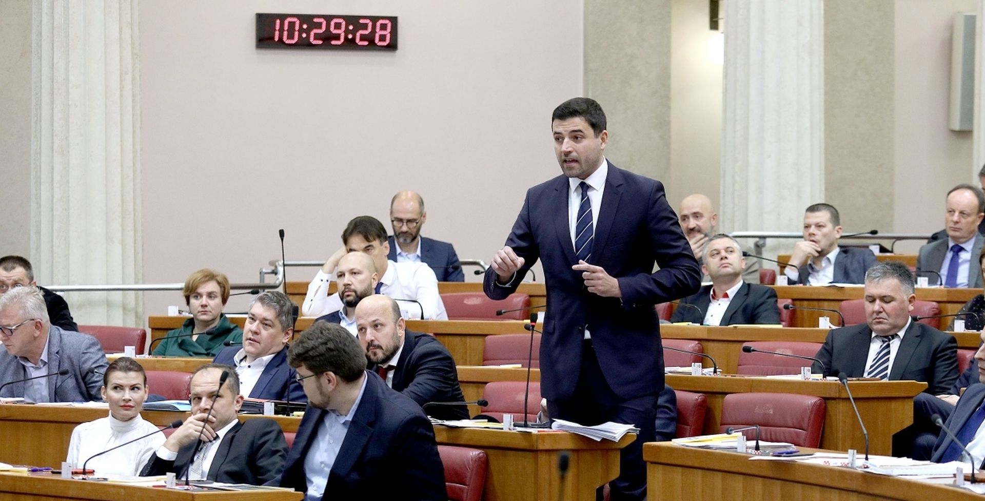 14.11.2019., Zagreb - Sabor je 14. sjednicu nastavio glasovanjem o raspravljenim tockama dnevnog reda. 
Photo: Patrik Macek/PIXSELL