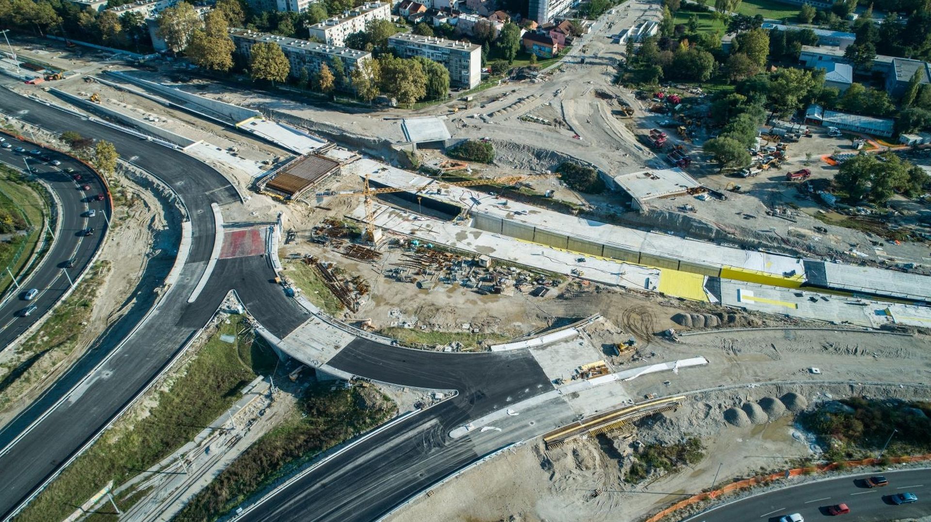 16.10.2019.,Zagreb -  Radovi na rekonstrukciji remetineckog rotora. Photo: Antonio Bronic/PIXSELL