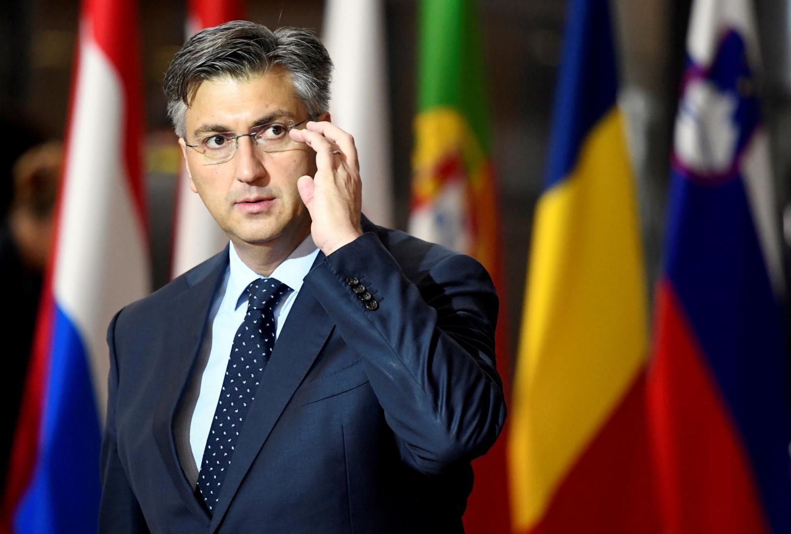 FILE PHOTO: EU summit in Brussels FILE PHOTO: Croatia's Prime Minister Andrej Plenkovic arrives for the second day of the European Union leaders summit dominated by Brexit, in Brussels, Belgium October 18, 2019. REUTERS/Piroschka van de Wouw/File Photo Piroschka Van De Wouw