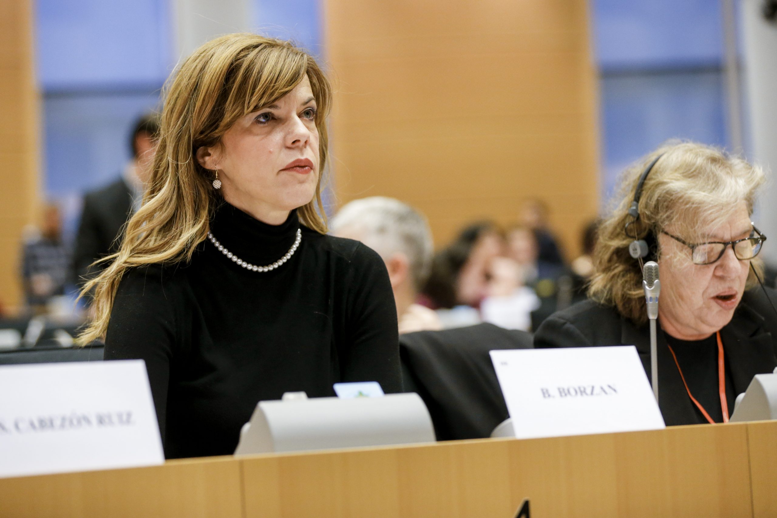 MEP Biljana BORZAN takes part in an ENVI Committee