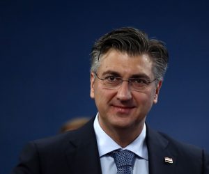 epa08068233 Prime Minister of Croatia Andrej Plenkovic arrives at the second day of an European Council summit in Brussels, Belgium, 13 December 2019.  EPA/CHRISTIAN HARTMANN / POOL