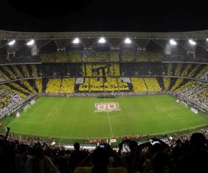 epa08108045 (FILE) - Al-Ittihad fans fill the stadium before a friendly soccer match between Al-Ittihad and Atletico Madrid at King Abdullah Sports City stadium, nicknamed al-Jawhra (the Jewel), Jeddah, Saudi Arabia, 30 December 2016 (re-issued 06 January 2020). The Spanish Super Cup 2019-20 (Supercopa de Espana) will be held at the stadium over two semi finals on 08 and 09 January 2020 and the final on 12 January 2020. The four teams taking part are Valencia, Barcelona, Real Madrid and Atletico Madrid.  EPA/STR *** Local Caption *** 53189586