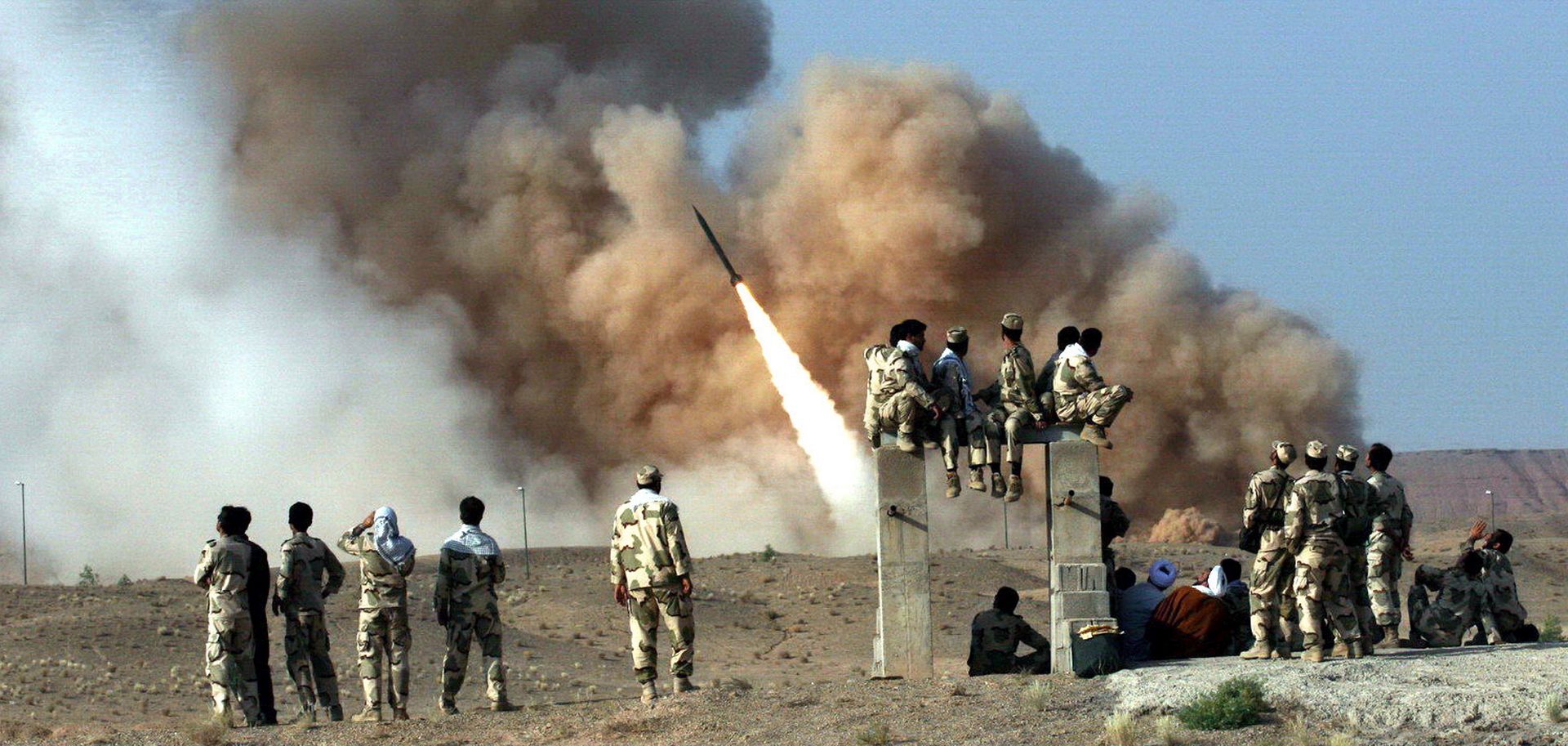 epa08111152 (FILE) - Ballistic missile Zelzal , is launched during the second day of military exercises, codenamed Great Prophet-6, by Iran's elite Revolutionary Guards at an undisclosed location in Iran, 28 June 2011 (Reissued 07 January 2020). According to Iranian state TV on 07 January 2020, Iran's Revolutionary Guard Crops (IRGC) launched a series of rockets targeting Ain al-Assad air base located in al-Anbar, one of the bases hosting US military troops in Iraq. The attack comes days after the Top Irani General Qassem Soleimani, head of the IRGC's Quds force, was killed by a US drone strike in Baghdad.  EPA/STRNGER *** Local Caption *** 02799449