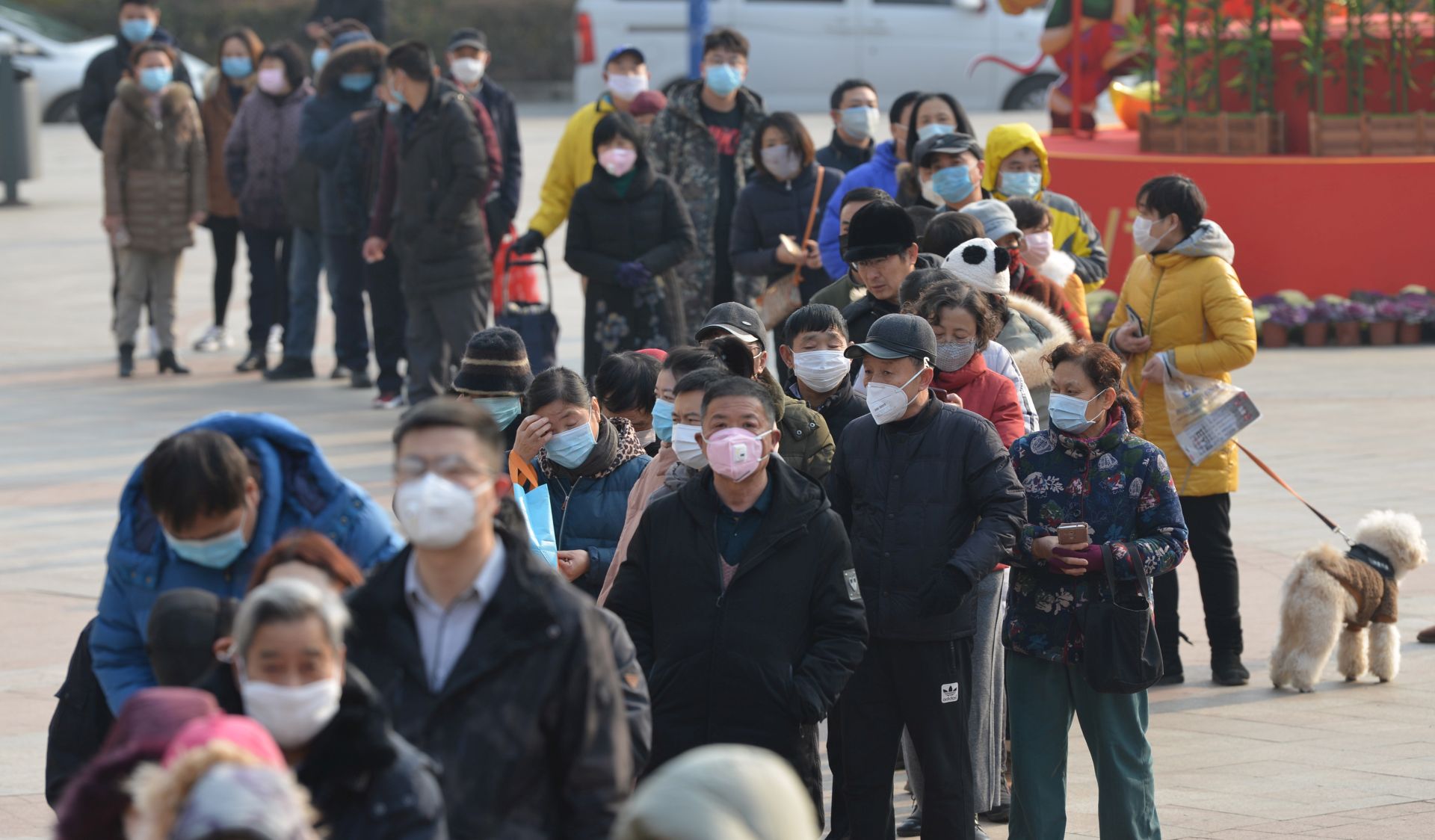 epa08174654 People line up outside a drugstore to buy medical masks in Nanjing, Jiangsu province, China, 29 January 2020. According to media reports, coronavirus, which in severe cases causes pneumonia, killed 132 people and infected nearly 6,000, mainly in China. Governments around the world are taking preventative measures to health the spread of the virus.  EPA/FANG DONGXU CHINA OUT