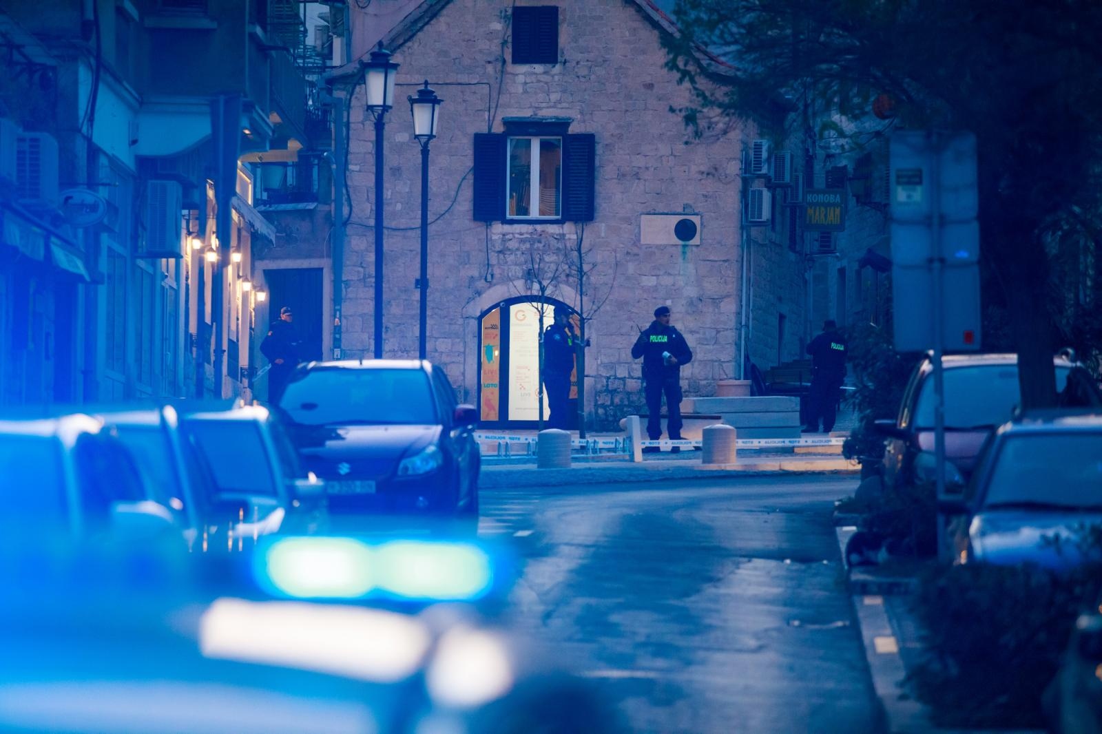 11.01.2020., U centru Splita, u blizini crkve svetog Frane u Radmilovicevoj ulici, upucan je muskarac, a nedugo nakon toga upucan je jos jedan muskarac na Sperunu. Photo: Milan Sabic/PIXSELL