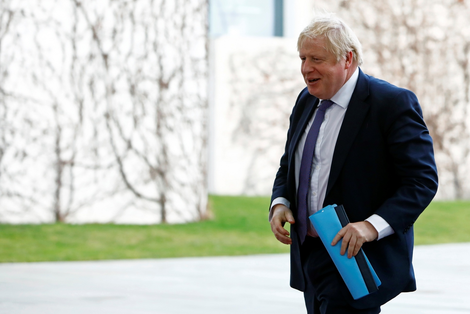 Britain's Prime Minister Boris Johnson arrives at the Libya summit in Berlin Britain's Prime Minister Boris Johnson arrives at the Libya summit in Berlin, Germany, January 19, 2020.  REUTERS/Michele Tantussi MICHELE TANTUSSI