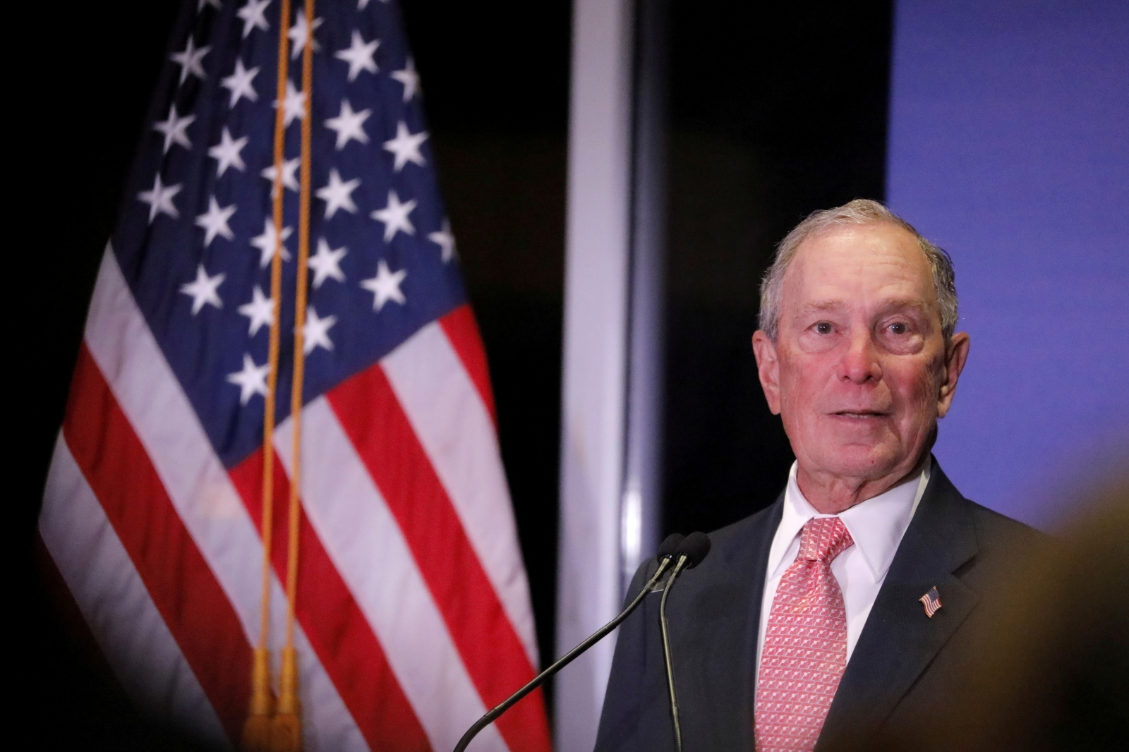 FILE PHOTO: Democratic U.S. presidential candidate Michael Bloomberg delivers remarks where he was honored by the Iron Hills Civic Association at the Richmond County Country Club in Staten Island, New York FILE PHOTO: Democratic U.S. presidential candidate Michael Bloomberg delivers remarks where he was honored by the Iron Hills Civic Association at the Richmond County Country Club in Staten Island, New York, U.S., December 4, 2019. REUTERS/Andrew Kelly/File Photo Andrew Kelly