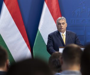epa08113966 Hungarian Prime Minister Viktor Orban delivers his annual 'State of Hungary' speech in Budapest, Hungary, 09 January 2020.  EPA/ZSOLT SZIGETVARY HUNGARY OUT
