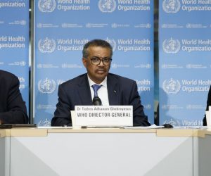 epa08224167 Director General of the World Health Organization (WHO) Tedros Adhanom Ghebreyesus (C) sitting next to Executive Director of WHO's Health Emergencies programme Michael Ryan (L) and Director of Global Infectious Hazard Preparedness of the World Health Organization (WHO) Sylvie Briand (R) inform the media about the update on the situation regarding the COVID-19 (previously named novel coronavirus (2019-nCoV), during a press conference at the World Health Organization (WHO) headquarters in Geneva, Switzerland, 17 February 2020. The outbreak, which originated in the Chinese city of Wuhan, has so far killed at least 1,776 people and infected over 71,000 others worldwide, mostly in China.  EPA/SALVATORE DI NOLFI