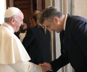 07.10.2017., Vatikan, Italija - Hrvatski premijer Andrej Plenkovic u sluzbenom je posjetu Vatikanu, gdje je razgovarao s papom Franjom.