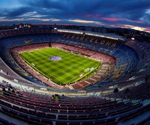epa08282882 (FILE) - General view of the Camp Nou stadium before the Spanish King's Cup round of 16 soccer match between FC Barcelona and CD Leganes in Barcelona, Spain, 30 January 2020 (re-issued on 10 March 2020). The UEFA Champions League round of 16 soccer match between FC Barcelona and SSC Napoli on 18 March 2020 will be played behind closed doors in order to reduce mass gatherings amid the coronavirus outbreak, the Spanish La Liga soccer club confirmed on 10 March 2020.  EPA/ALEJANDRO GARCIA *** Local Caption *** 55835091