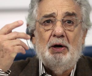 epa08313991 (FILE) - Spanish tenor Placido Domingo speaks during a press conference in Moscow, 15 October 2019 (reissued 22 Marchy 2020). According to reports, Placido Domingo announced on 22 March 2020 that he has been tested positive for coronavirus and has COVID-19. Domingo and his family are in quarantine at home.  EPA/SERGEI CHIRIKOV *** Local Caption *** 55550246