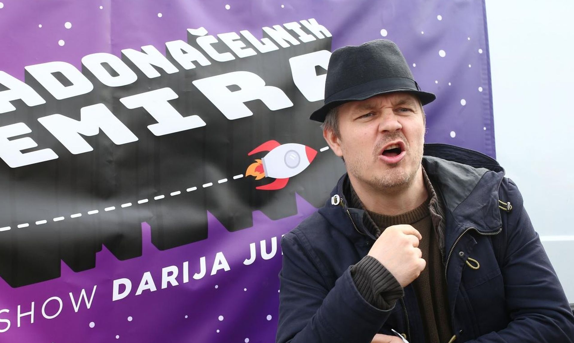07.03.2020., Zagreb -  Novi show Darija Juricana na trznici u Dubravi pod nazivom Ispovjedaonica. Photo: Matija Habljak/PIXSELL